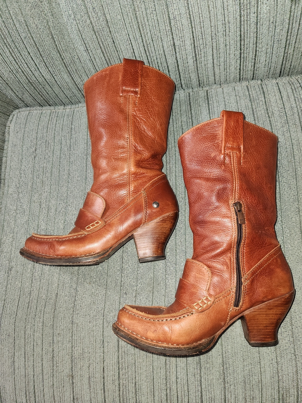 🍉Neosens Heeled Western Boots with Side Zip